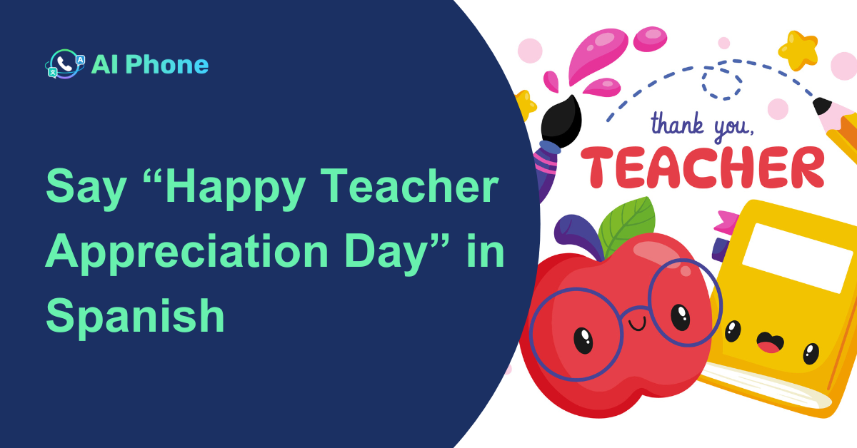 happy teacher appreciation day in spanish